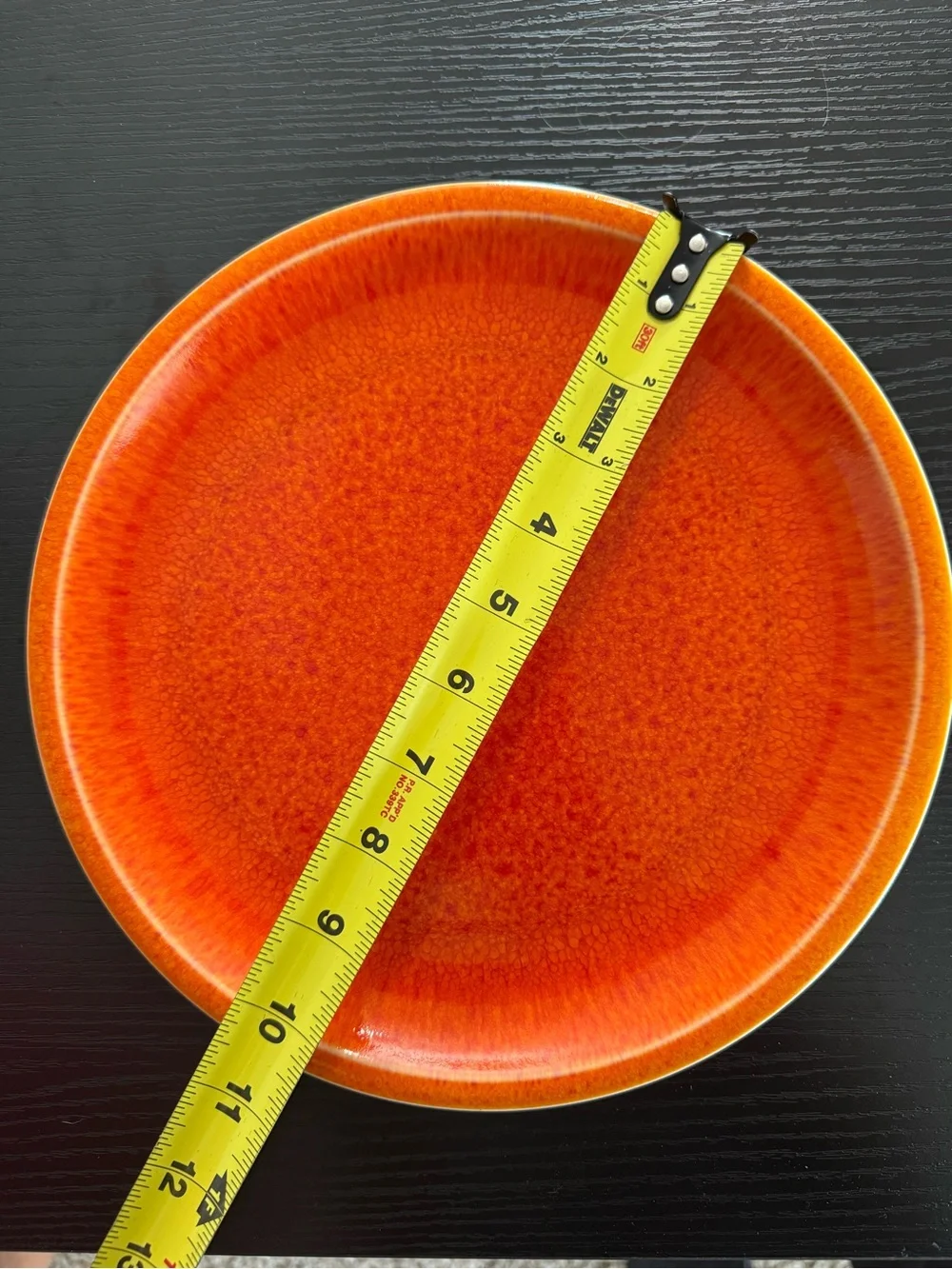 Williams Sonoma Orange Dinner Plate